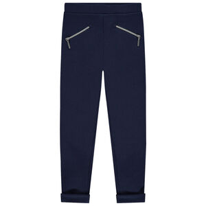 Jegging milano με bandes και τσέπες με φερμουάρ  