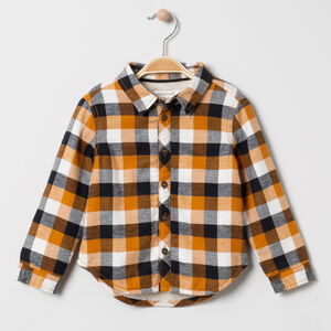 Chemise à carreaux en flanelle en sherpa 