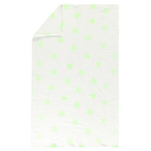 Couverture en sherpa à pois colorés  