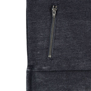 Παιδικά - Φούτερ από φανέλα νηματοβαφή με φερμουάρ και τυπωμένο κείμενο 