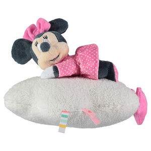 Μαλακό μουσικό παιχνιδάκι με τη Minnie της Disney από βελούδο και συνθετική γούνα sherpa 