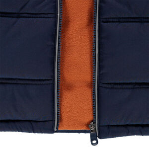 Doudoune à capuche doublée micropolaire 