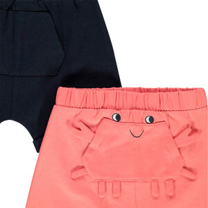 Σετ 2 βερμούδες από οργανικό βαμβάκι   