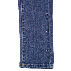 Παιδικά - Τζιν σε slim γραμμή με used όψη και μεταλλικές λεπτομέρειες 