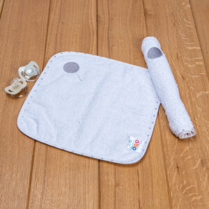  Λαβέτα με γκρί μπαλόνι   