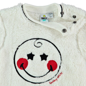Φούτερ από sherpa με κέντημα ©Smiley μπροστά 