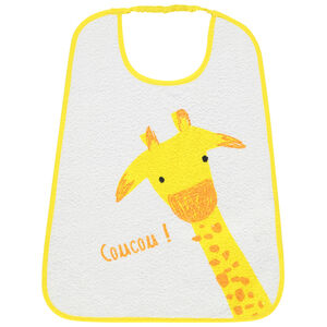 Bavoir en éponge motif girafe 