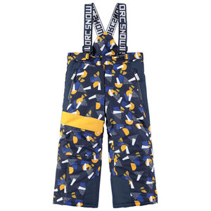 Παντελόνι του σκι με μοτίβο σε όλη την επιφανεια και αφαιρούμενες τιράντες 