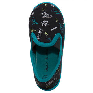 Χαμηλά παντοφλάκια με εμπριμέ μοτίβο και λάστιχο 