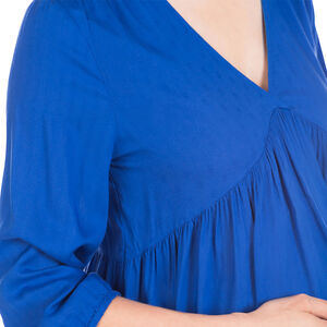 Tunique évasée de grossesse en tissu armuré 