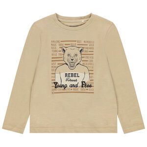 T-shirt manches courtes print tigre 