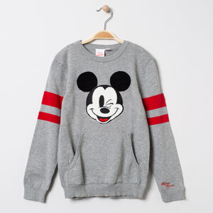Pull en tricot motif Mickey Disney et bandes placées 