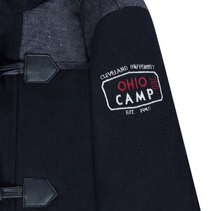 Μοντγκόμερι από μάλλινη τσόχα, με φανελένια επένδυση και αφαιρούμενη κουκούλα 