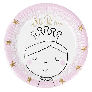 Σετ με 10 χάρτινα πιάτα γενεθλίων με μοτίβο πριγκίπισσα 