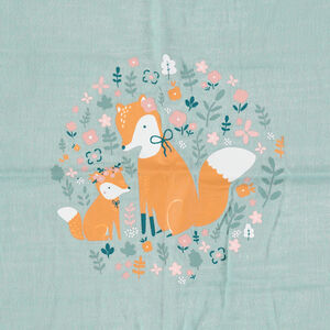 Σετ 3 βαμβακερές πάνες αγκαλιάς με μοτίβο ζωάκια του δάσους 