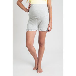 Σόρτς εγκυμοσύνης με τελείωμα βολάν  