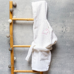  Mπουρνούζι 6 rabbit ροζ  