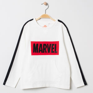T-shirt manches longues à motif Marvel en sequins magiques 