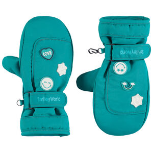 Moufles de ski avec badges Smiley 