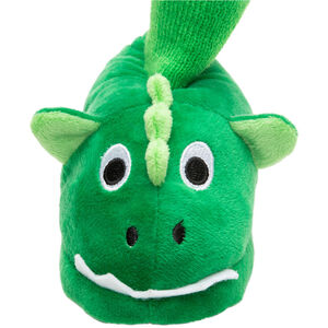 Chaussons peluche dinosaure à détails brodés  