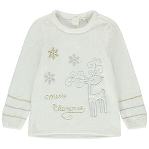 Pull en maille à motif esprit Noël  