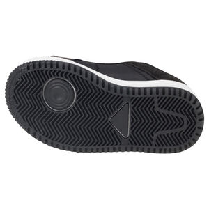 Baskets basses bi-matière à double scratch avec logo brodé 