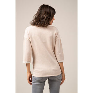 Φούτερ εγκυμοσύνης με μεταλλιζέ ίνες και κούμπωμα μπροστά 