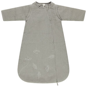 Turbulette à manches amovibles en nid d'abeille à motif floral brodé 