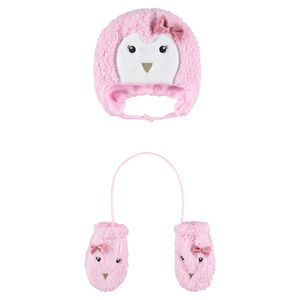 Σύνολο σκούφος και γάντια από sherpa με φλις επένδυση 