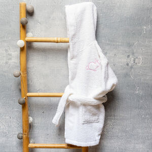  Mπουρνούζι 1/2 rabbit ροζ  