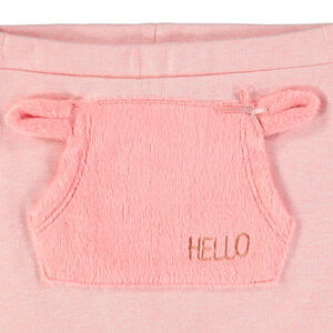 Pantalon de jogging contrecollé sherpa à poche kangourou 