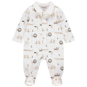 Φορμάκι ύπνου από βιολογικό βαμβάκι με εμπριμέ μοτίβο ζωάκια της ζούγκλας 