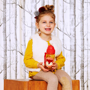  Μπουκάλι με Καλαμάκι Zoo Αλεπού 