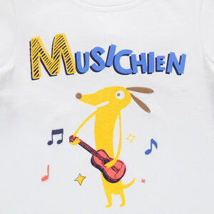 Κοντομάνικη μπλούζα με διακοσμητική στάμπα 