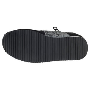 Δερμάτινα αθλητικά μποτάκια με υφή δέρματος φιδιού και χρυσή λεπτομέρεια 