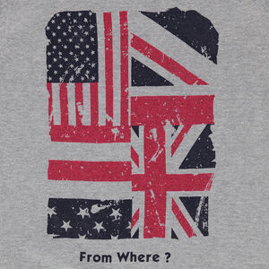 Πλεκτό πουλόβερ με τυπωμένο μήνυμα 