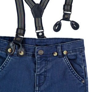 Τζιν με used όψη και αφαιρούμενες τιράντες 