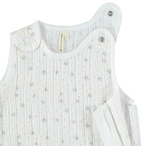 Turbulette sans manches en tétra imprimée all-over 