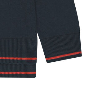 Πλεκτό λεπτό με κόκκινες ρίγες σε αντίθεση 