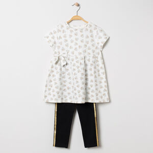 Ensemble avec tunique imprimée Minnie Disney et legging 