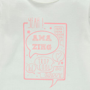 Μακρυμάνικη μπλούζα με φαντεζί τύπωμα 