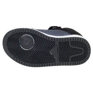 Baskets montantes bi-matière à lacets et scratch 