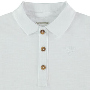 Παιδικά - Μακρυμάνικο πόλο από ζέρσεϊ slub ύφασμα με τυπωμένο λογότυπο 