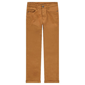 Παιδικά - Παντελόνι με τσαλακωμένη όψη και τσέπη με ανάγλυφα γράμματα 