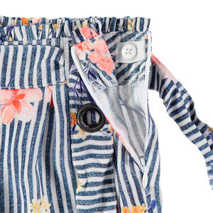 Σορτς ριγέ floral 