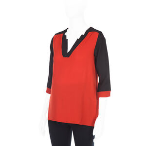 Top de grossesse bicolore en crêpe 