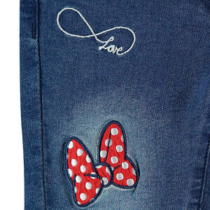 Τζιν σε slim γραμμή με used όψη, κεντήματα και τυπωμα   