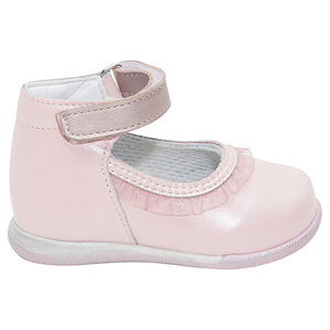 Δερμάτινα παπουτσάκια με βολάν από τούλι 