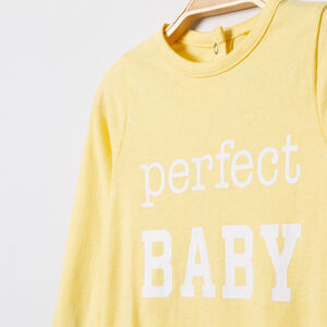 Dors-bien en jersey uni à  message printé 