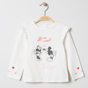T-shirt manches longues print Mickey et Minnie Disney 